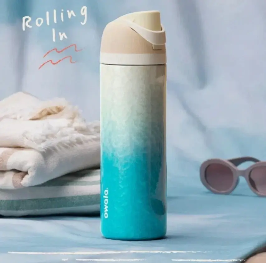 Limited Edition Owala FreeSip 24oz Birthday Bash 2026"Rolling In" Gradient Blue
