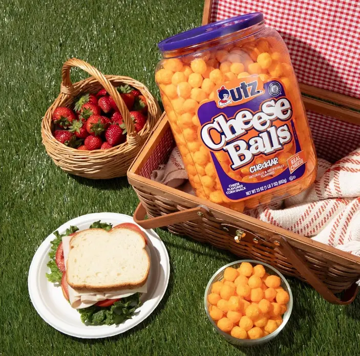 Utz Cheese Balls Barrel, 36.5 oz