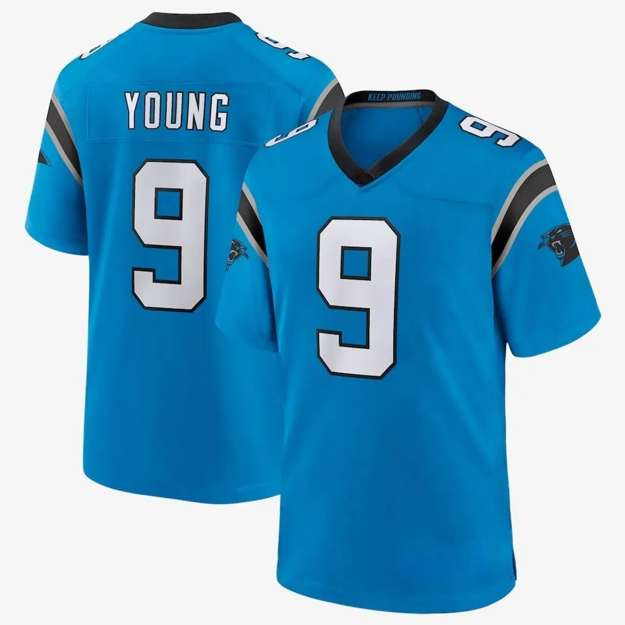 Unisex Football inspired by Young 9 Carolina Alternate Game Jersey - Blue