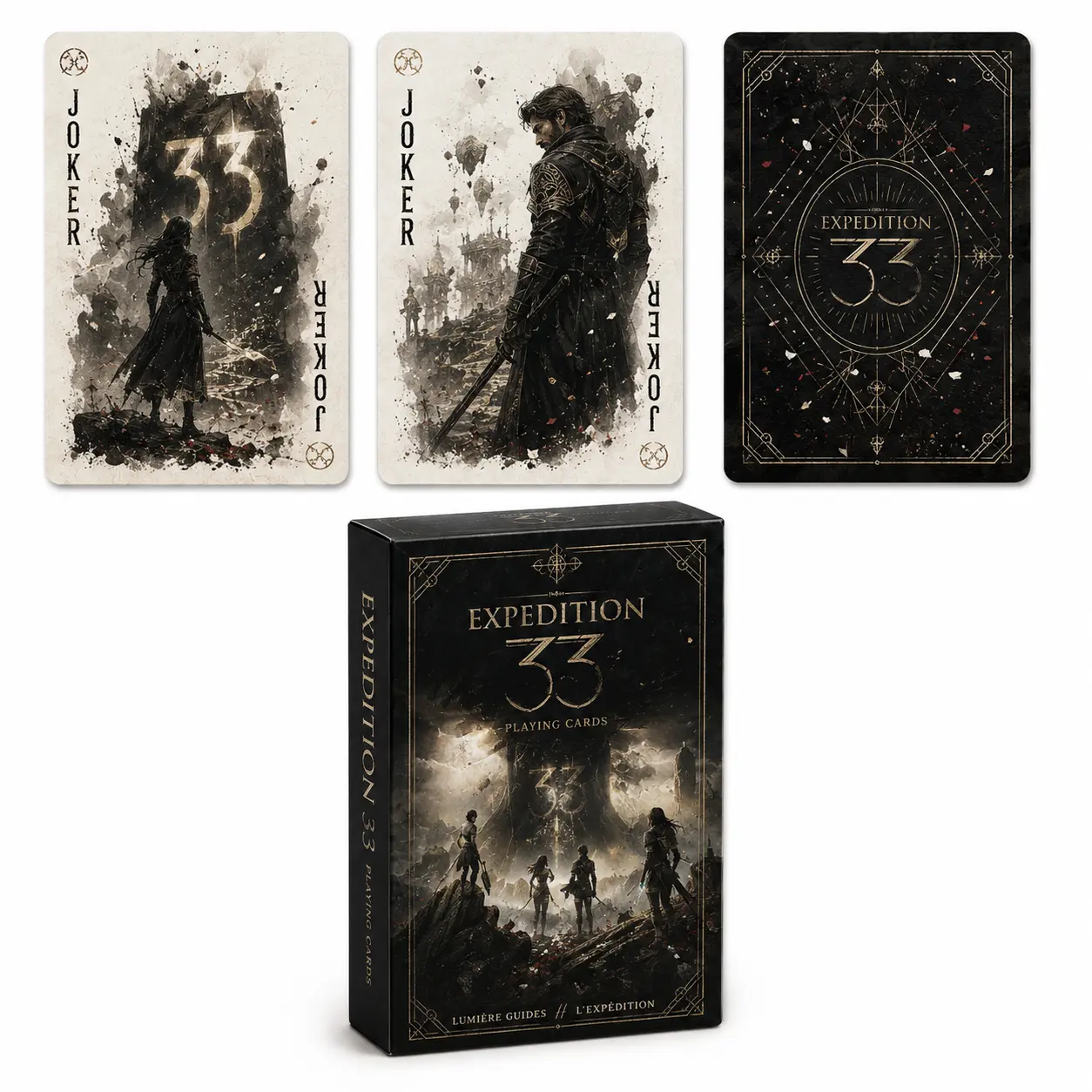 Expedition 33 Playing Cards, Gaming Character Poker Set & Ultimate Gamer Gift