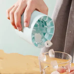 Quick Freezing Silicone Ice Cube Mold, Easy to Use and Durable, Reusable for Making Ice Cubes, Buckets, and Cylinder Cups, Home Bar Accessories