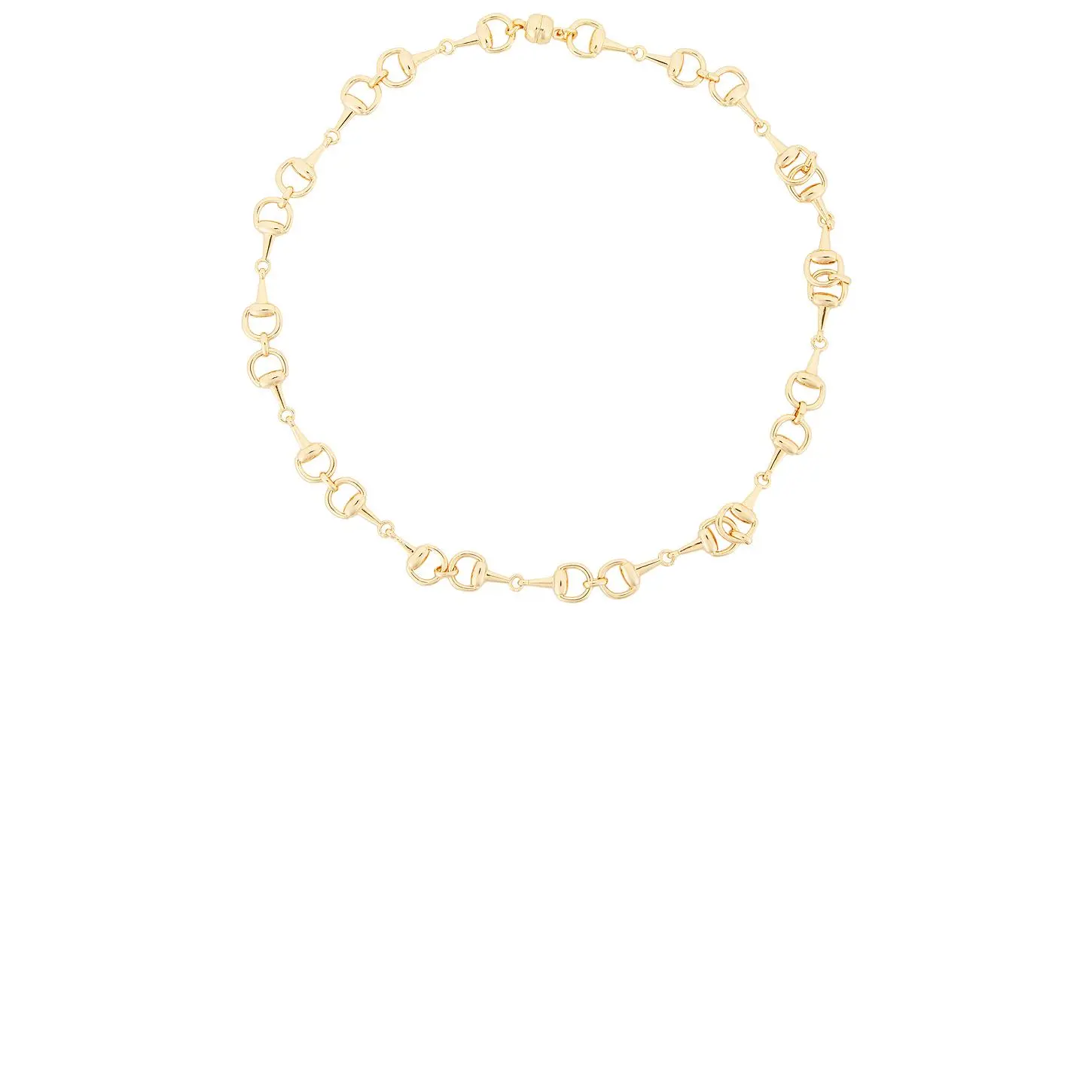 Luv AJ The Horsebit Necklace in Gold