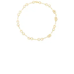 Luv AJ The Horsebit Necklace in Gold