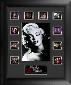 212 MAIN Marilyn Monroe S1 MGC Mini Montage Film Cells Framed Photo Print - Limited Edition Hollywood Star Art Decoration for Baby & Maternity Room Wall Art