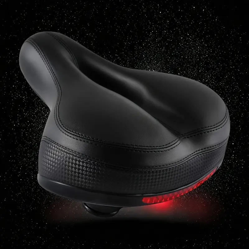 Ergonomic Comfort Bicycle Saddle For Women & Men, Premium Padded Cycling Seat With High-Density Memory Foam Cushioning & Dual Elastic Suspension System, Universal Fit For Indoor Exercise Bikes And Outdoor Road/City Bicycles