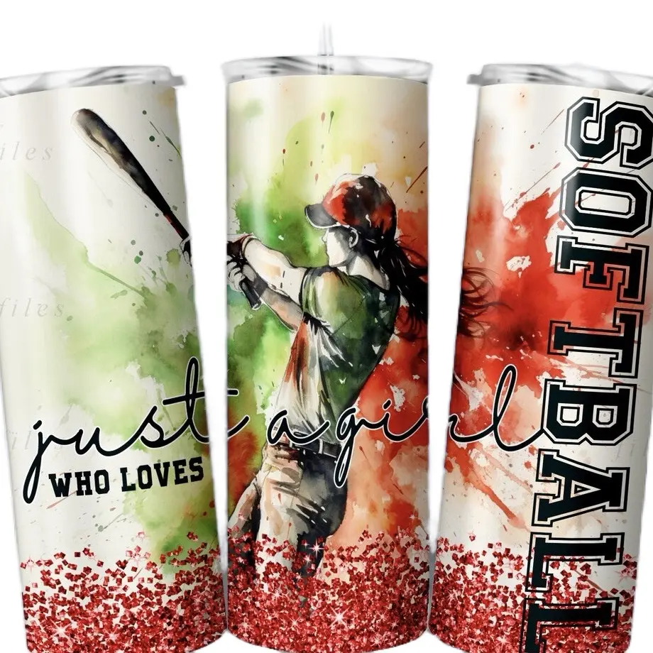 Softball tumbler 20 oz