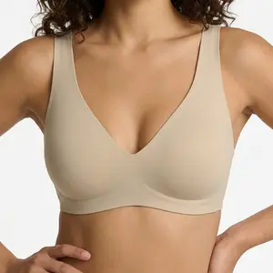 Seamless Wireless Plunge Bra for All-Day Comfort & Natural Lift