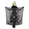 Foxblood Shop Medieval Oversized Scarf - Foxblood Series Fashion Shawl Wrap, Trendy Shawl, Unisex Neck Accessory, Art Hand-Drawn Drape, 90% Polyester Mix Fabric, All Seasons Wear, Medieval Tools Themed Piece