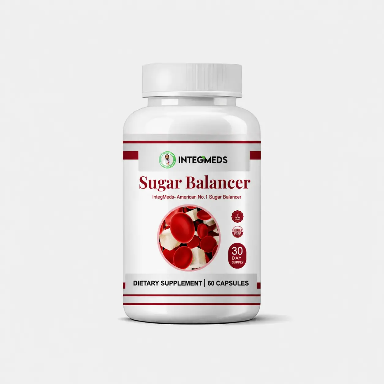 Natural Glucose Support Sugar Balancer Dietary Supplement - 60 Capsules