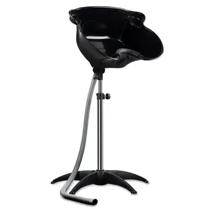 Portable Shampoo Bowl, Salon Deep Shampoo Basin Sink Hair with Drain Hose, Height & Angle Adjustable Washing Bowl for for Home Salon Hair Beauty