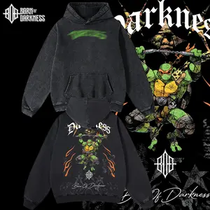 BOD - MIKEY'S PIZZA PURGATORY Vintage Unisex Oversize Washed Cotton T-shirt Hoodie, Graphic Tee,Turtle Lover, Turtle Merch Fan, Outfits Men, Boys Merch Top