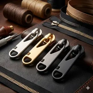 5-Pack Alloy Zipper Repair Kit, Universal Replacement Sliders for Luggage Backpacks Jackets Shoes, Anti-Rust Durable DIY Fix with Puller, Metal Zipper Replacement Tool, No-Slip Easy Install