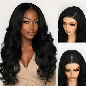 4X6 Glueless Wear to Go Wig-Body Wave Synthetic Wig Pre Plucked Hairline Pre Cut for Women Soft and Bouncy Lace Front Wigs Wavy Long Hair #TikTokShopDealsforYouDay