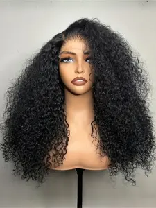 Women's Daily Wear Wig, Natural Hairline Design, Straight Cut, Lace Closure, Perfect for All Seasons, Fiber Material, HD Lace Straight