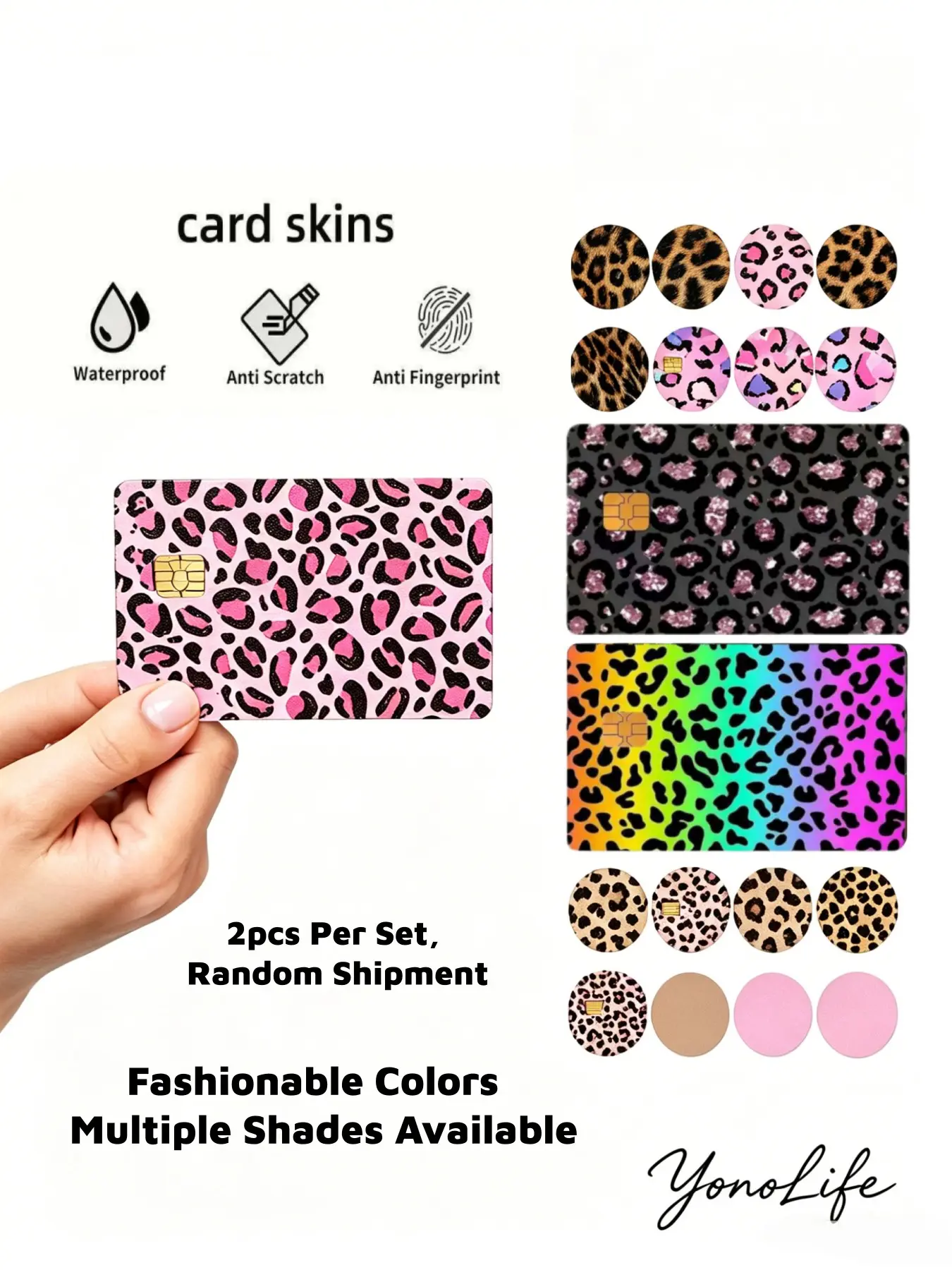 Luxury Leopard Print Card Holder, Slim Design for Bank Credit Debit Cards, Protective Film, Fashion Accessories, All Seasons Party Style