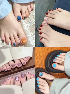 Suzy(8763)gc.$20.99 for 12 sets summer toe nails(S/M/L)