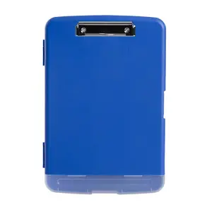 Waterproof A4 File Box with Pen Holder, Desktop Plastic Organizer Board, Document Storage and Writing Surface Sorter, Large Size