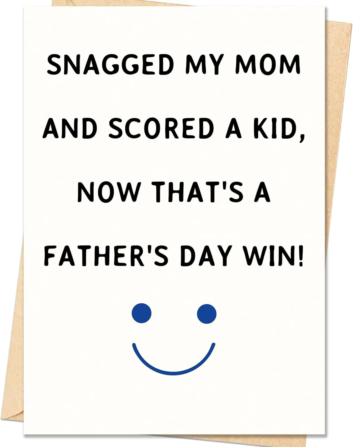 Happy Father's Day Cards Gifts Decorations for Stepdad,Funny Appreciation Card for Step Father | Gift Card with Envelope
