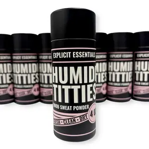 Humidititties Underboob Sweat Powder, Anti Chafing Powder Talcpowder