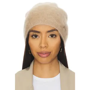Rag & Bone Jada Brushed Cashmere Beanie in Camel