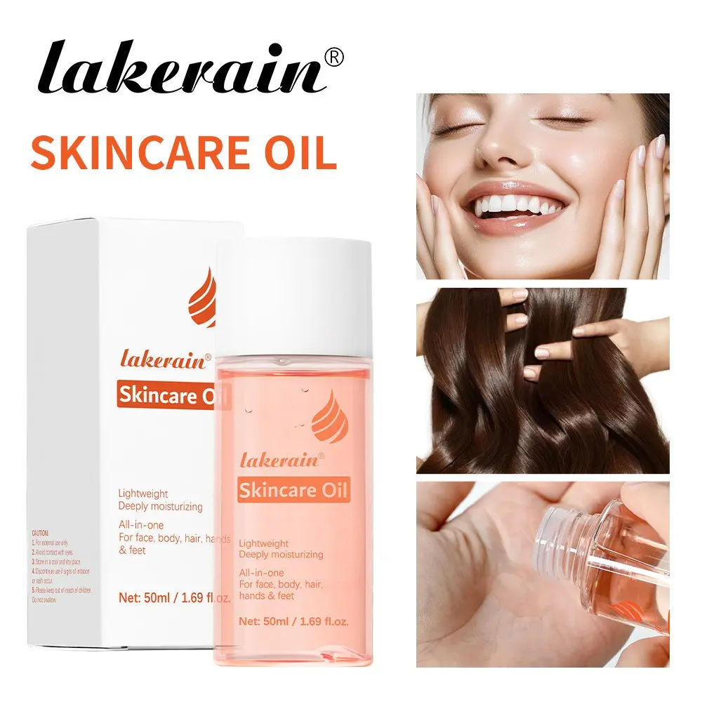 Lakerain Multi-Effect Skincare Oil, Lightweight Moisturizing, Face Body Hair Care Essence Oil, Universal Treatment, 50ML