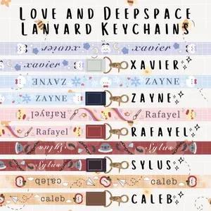 Love and Deepspace Lanyard Keychain with Epoxy Charm