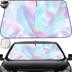 Universal Large Car sun protection, waterproof, Reflective Front Window Cover,heat insulation sunshade for front windshield, summer item, Daily summer car sunshade umbrella, car sunshade,2026new,Blocks 99% Heat,Automotive Sun Screen Visor