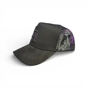 La Esqueleto fuego Nijayote Hats Original Gorra de Gamuza