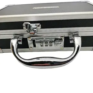 Locking stash box, combo locking stash case, hardshell case with zipper pouch, organizer loops for accessories. stash box