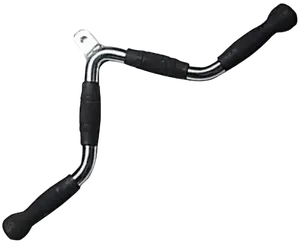 23 in Rubber Grip Triceps Press-Down Bar for Cable Machine – Heavy-Duty Commercial Gym Use