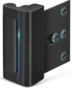 Home Security Door Reinforcement Lock - Child Proof High Security Door Lock Front Door Locks for Kids Safety Withstand 800 lbs Top Door Latch Lock Flip Door Guardian for Inward Swinging Inside Door
