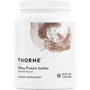 Thorne Whey Protein Isolate Chocolate Powder Daily Wellness