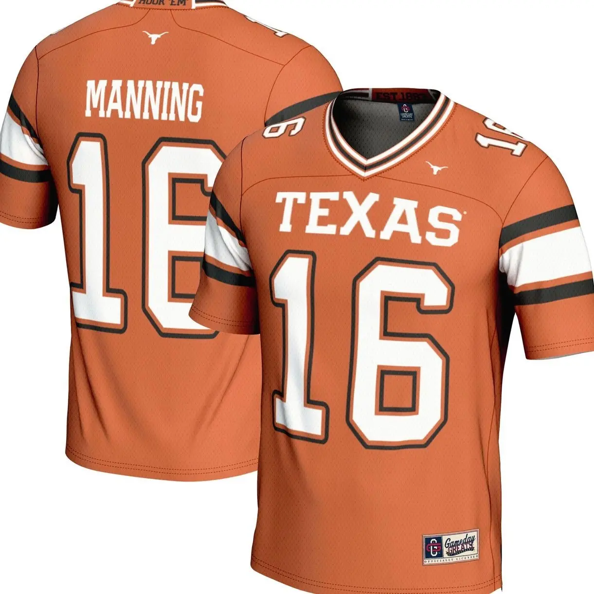 Arch Manning Texas Longhorns GameDay Greats NIL Player Football Jersey - Texas Orange