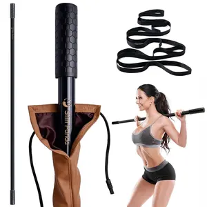 Silm Panda Natural Bamboo Yoga Stick, Exercise Stick, Stretching Stick, Versatile Tool for Yoga Practice, Stretching, Flexibility