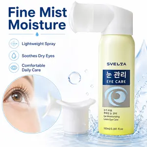 SVELTA Lutein Eye Care Mist with Hyaluronic Acid, Panthenol, Vitamin C - Gentle Korean Formula with Eye Cup - Hydrating, Soothing Spray for Dry, Tired Skin - Daily 100ml(3.38 fl oz) Skincare Treatment