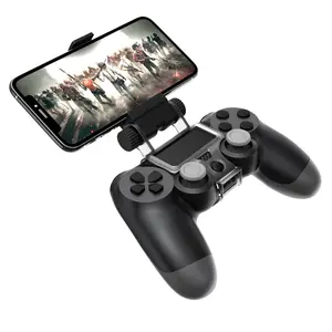 Universal Cell Phone Clamp Bracket Holder with Adjustable Stand – Compatible with PlayStation 4 / PS4 Pro Controller [Phone and Controller Not Included] – Fits Phones Up to 3.55 Inch Wide