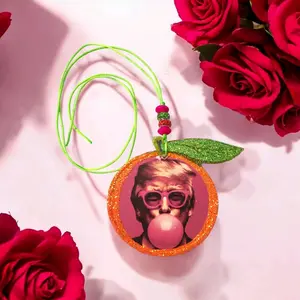 President 47th Orange Car Freshener with Green Cord: Orange Blossom Scent carfreshies of