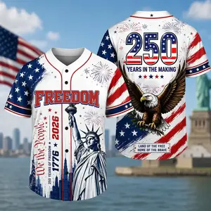 USA 250 Baseball Jersey,American Flag Eagle 4th of July Baseball Jersey,Patriotic1776–2026 Baseball Jersey Gift # TikTokMadeMeBuyIt # USA250 # PatrioticEagle # 1776To2026 # Independence Day # AmericanPride # 250th Anniversary # Baseball Jers