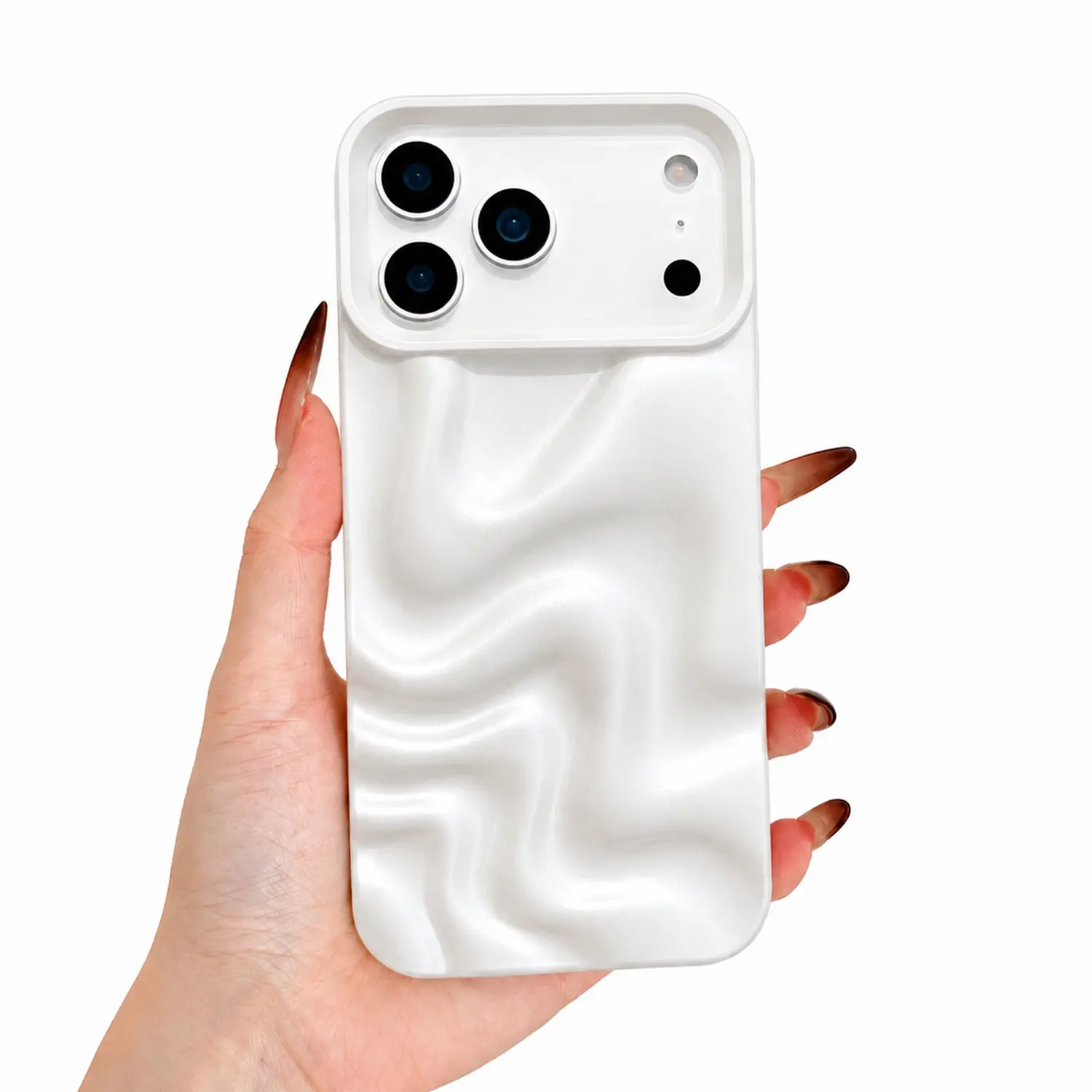 Marble Pattern Wave Phone Case for iPhone 17 Pro Pro Max Air 16/15/14/13/12/11 Pro Pro Max, Shockproof Phone Protective Cover