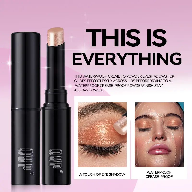 4-Color Hydrating Glow Eyeshadow Stick Set Moisturizing pearl eyeshadow sticks crafted for makeup enthusiasts The perfect gift for beauty bloggers Effortlessly create luminous looks Ideal for dry eyelids and makeup lovers