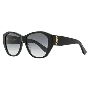 Saint Laurent Butterfly Monogram Sunglasses SL M8 001 Black 56mm Saint Laurent Butterfly Monogram Sunglasses SL M8 001 Black 56mm