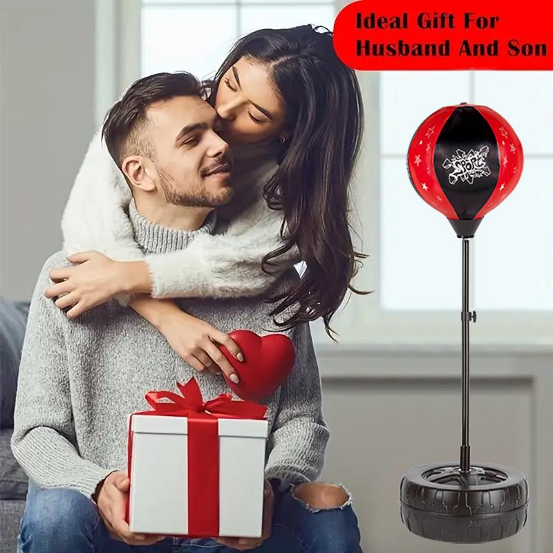 Adjustable Stand Punching Bag with Boxing Gloves - Fun and Safe Toy for Boys and Girls Ages 3+ - Ideal for Karate and Martial Arts Training