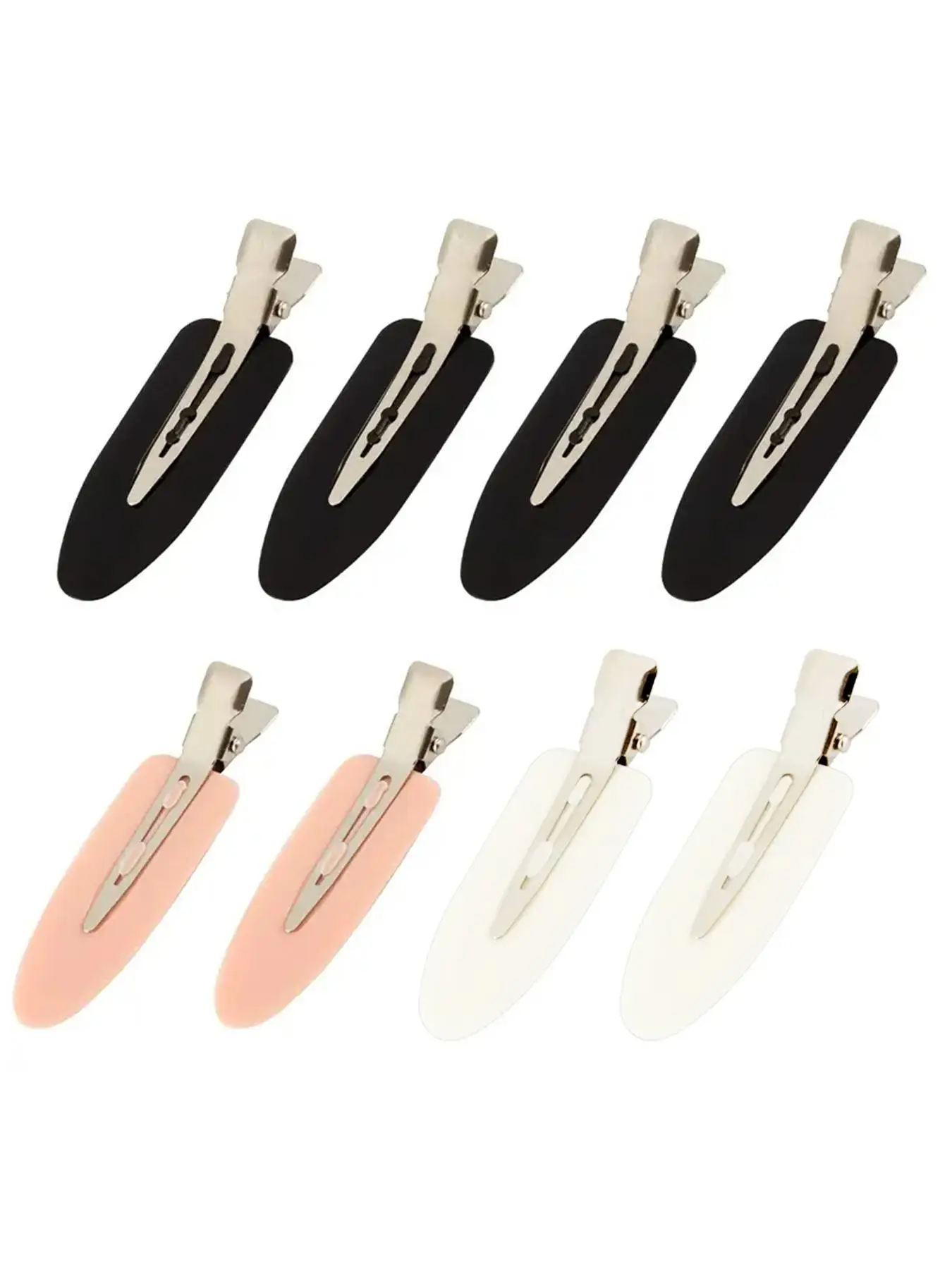 None Crease Hair Clips, Seamless Daily Makeup Hairstyle Wavy Bangs Hair Clips, Casual Summer Outfits 2024 Alloy Hair Accessories for Women Girls