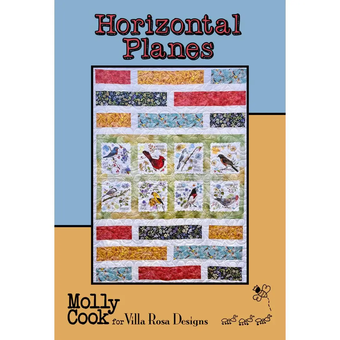 Horizontal Planes Quilt Pattern - Villa Rosa Designs