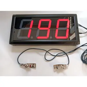 Azoou Big Red 4-in Digital Height LED Counter with Infrared Sensor, Remote Control, Automatic Increment, Counts Up to 999, Reset to 0 for Golf Production Line Monitoring
