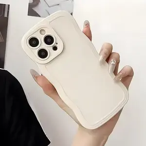 Wave Flower Tpu Protective Phone Case Cover for iPhone 17/16/15/14/13/12/11/plus/pro Max, Durable and Stylish, Perfect Fit, Anti-Scratch Protection