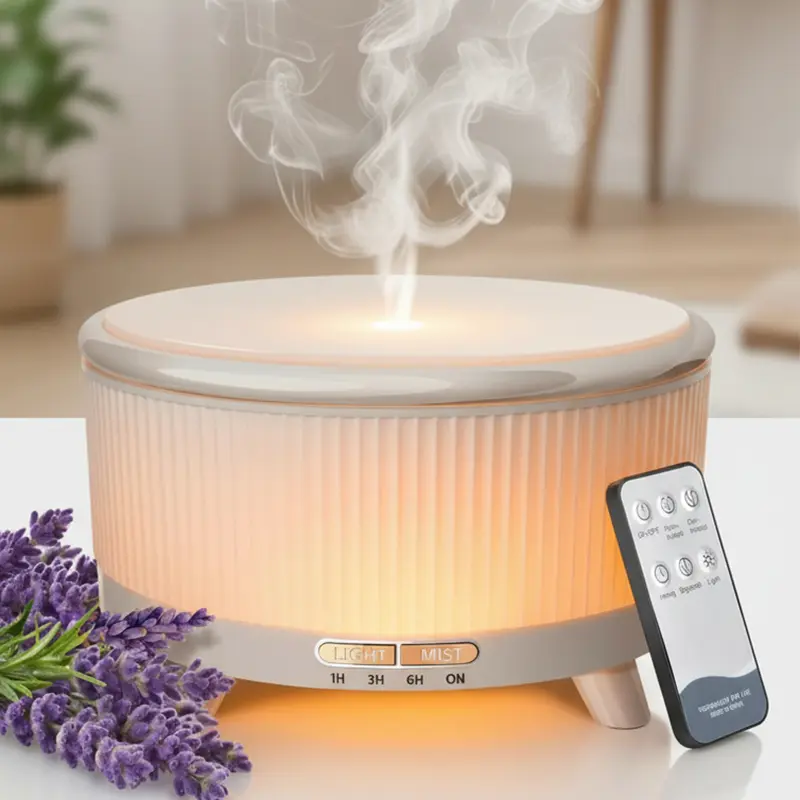 20-Hour Long-Lasting Aromatherapy, 500ML Large Essential Oil Diffuser: Ultrasonic Cool Mist Humidifier with Remote Control, 7 Color Lights, Timer, Auto-Off for Home/Bedroom/Yoga#Summervibes