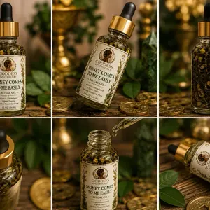 Goddess Apothecary Money Comes to Me Easily Intention Blend Aromatherapy Essential Oil, Fragranced Therapeutic Wellness Treatment Scented Oil aromatherapy oil
