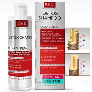 Detox Clarifying Shampoo for Product Buildup – Detoxify & Support Hair Regrowth – Nourishes Follicles & Soothes Scalp Irritation – For All Hair Types
