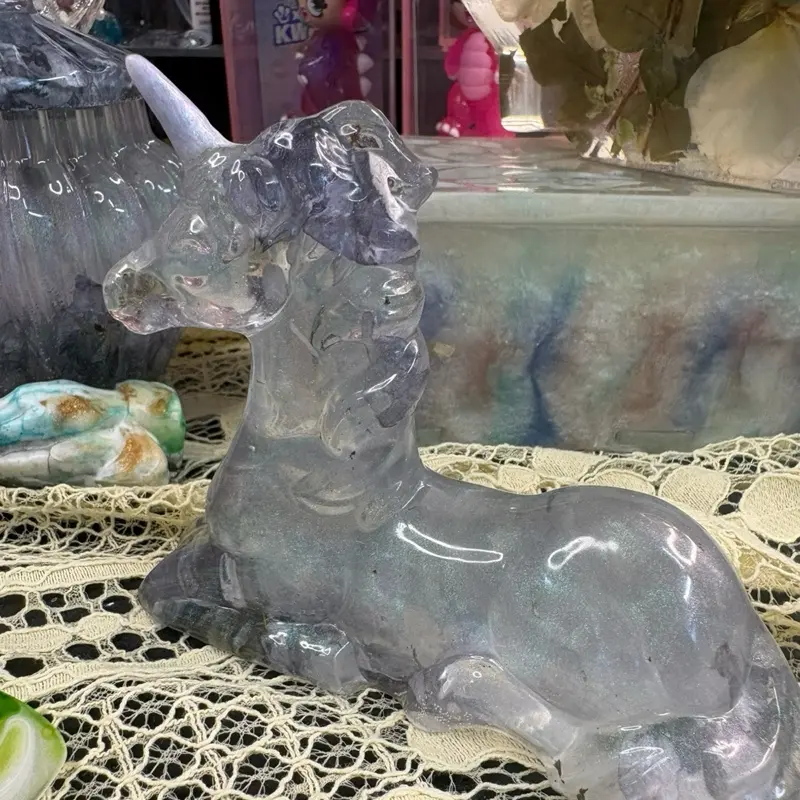Handcrafted Resin Unicorn kid boys